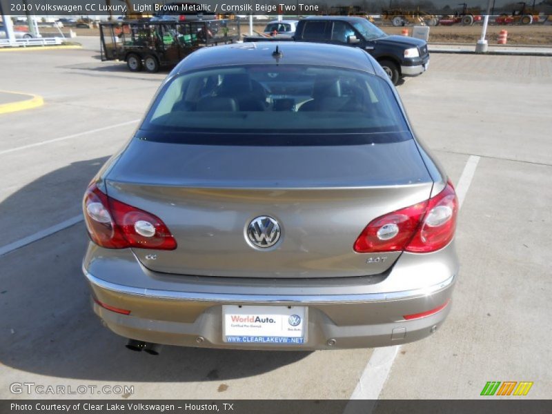 Light Brown Metallic / Cornsilk Beige Two Tone 2010 Volkswagen CC Luxury