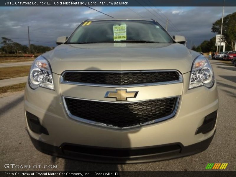Gold Mist Metallic / Light Titanium/Jet Black 2011 Chevrolet Equinox LS