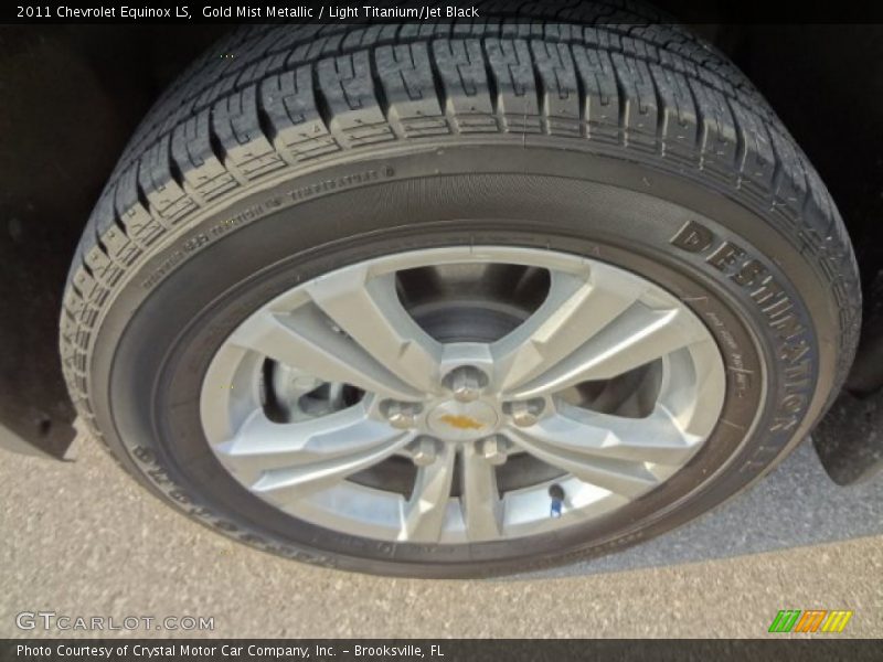 Gold Mist Metallic / Light Titanium/Jet Black 2011 Chevrolet Equinox LS