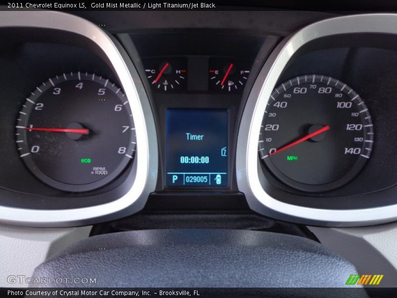 Gold Mist Metallic / Light Titanium/Jet Black 2011 Chevrolet Equinox LS