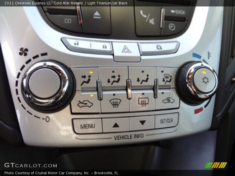 Gold Mist Metallic / Light Titanium/Jet Black 2011 Chevrolet Equinox LS