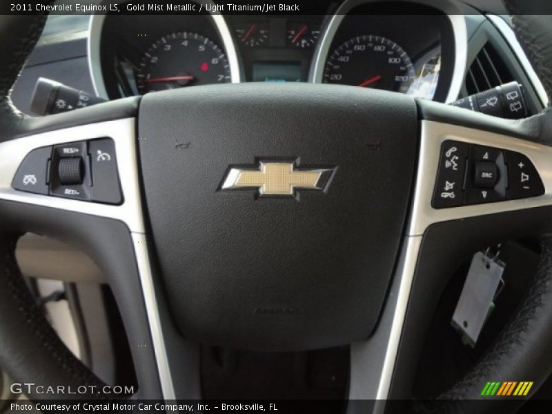 Gold Mist Metallic / Light Titanium/Jet Black 2011 Chevrolet Equinox LS