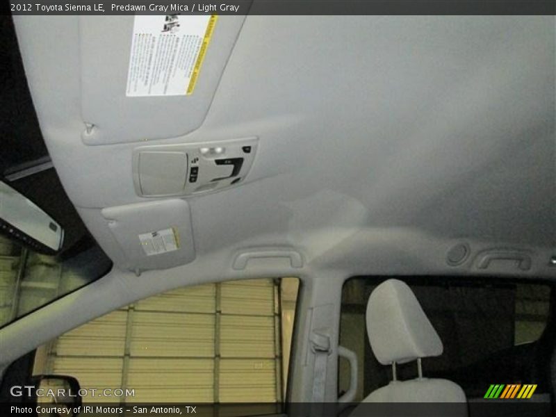 Predawn Gray Mica / Light Gray 2012 Toyota Sienna LE