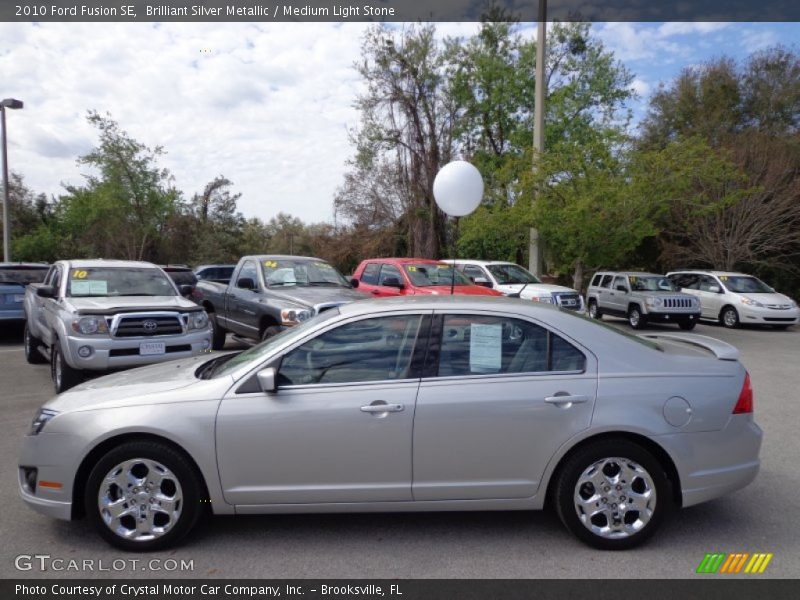 Brilliant Silver Metallic / Medium Light Stone 2010 Ford Fusion SE