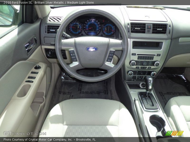Brilliant Silver Metallic / Medium Light Stone 2010 Ford Fusion SE