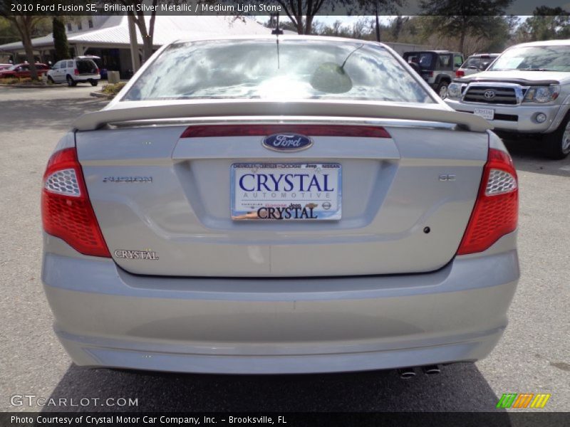 Brilliant Silver Metallic / Medium Light Stone 2010 Ford Fusion SE