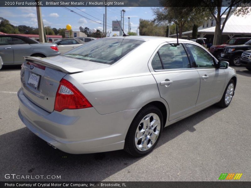 Brilliant Silver Metallic / Medium Light Stone 2010 Ford Fusion SE