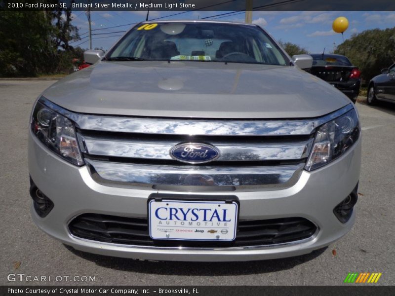 Brilliant Silver Metallic / Medium Light Stone 2010 Ford Fusion SE