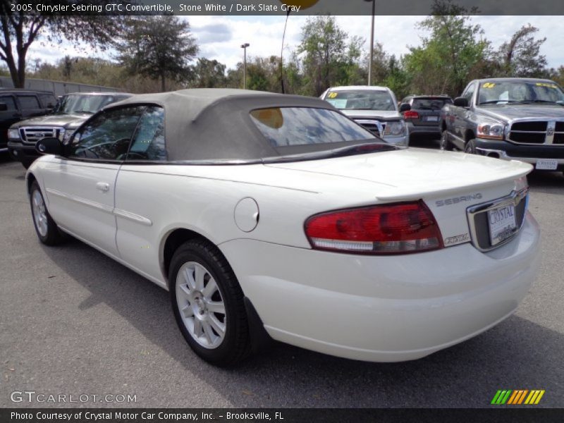 Stone White / Dark Slate Gray 2005 Chrysler Sebring GTC Convertible