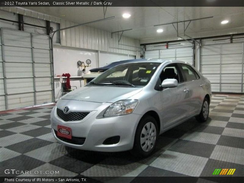 Classic Silver Metallic / Dark Gray 2012 Toyota Yaris Sedan
