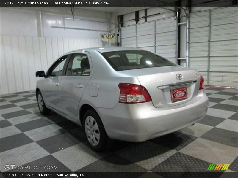 Classic Silver Metallic / Dark Gray 2012 Toyota Yaris Sedan