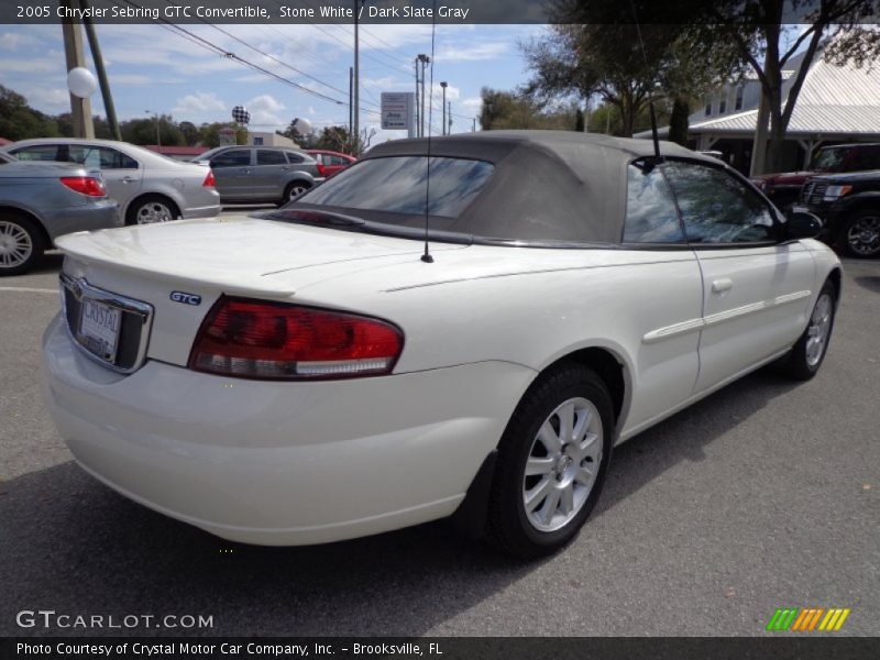 Stone White / Dark Slate Gray 2005 Chrysler Sebring GTC Convertible