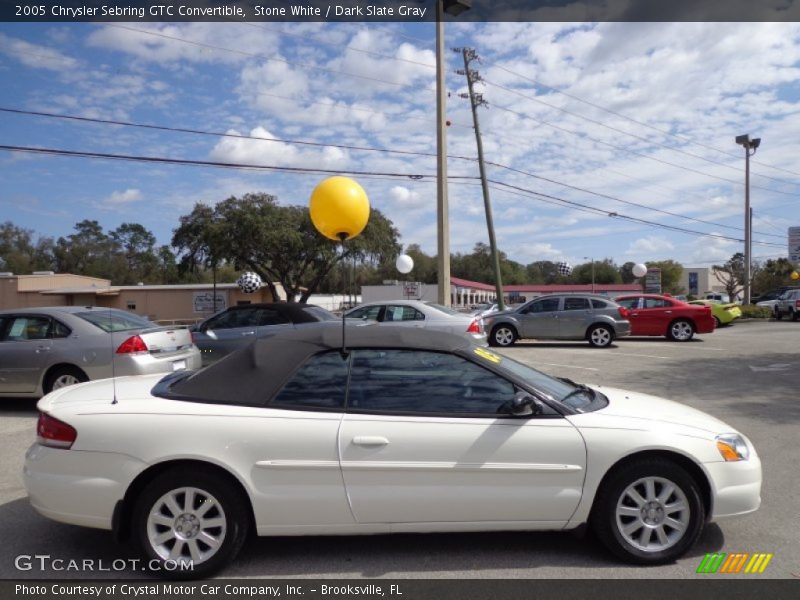 Stone White / Dark Slate Gray 2005 Chrysler Sebring GTC Convertible
