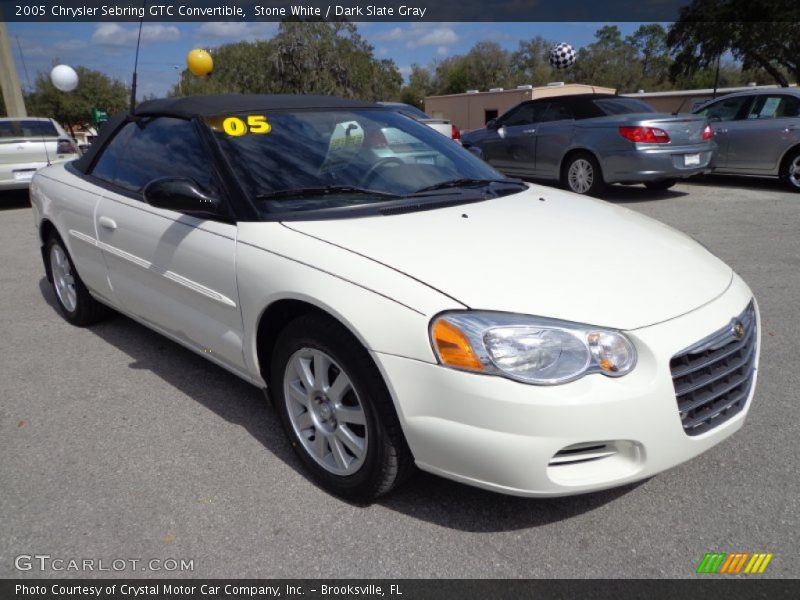 Stone White / Dark Slate Gray 2005 Chrysler Sebring GTC Convertible