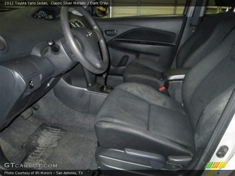 Classic Silver Metallic / Dark Gray 2012 Toyota Yaris Sedan
