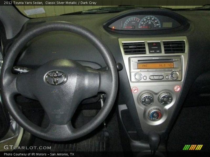 Classic Silver Metallic / Dark Gray 2012 Toyota Yaris Sedan