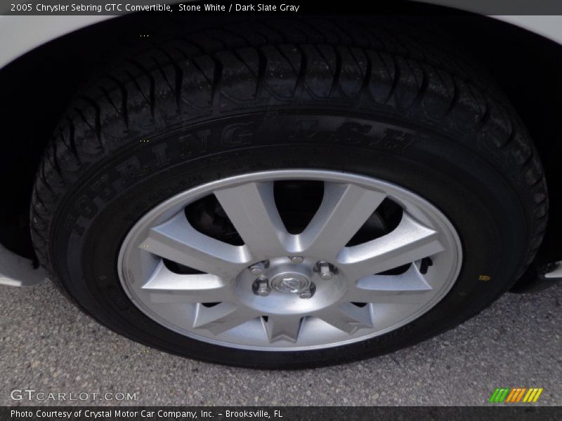 Stone White / Dark Slate Gray 2005 Chrysler Sebring GTC Convertible