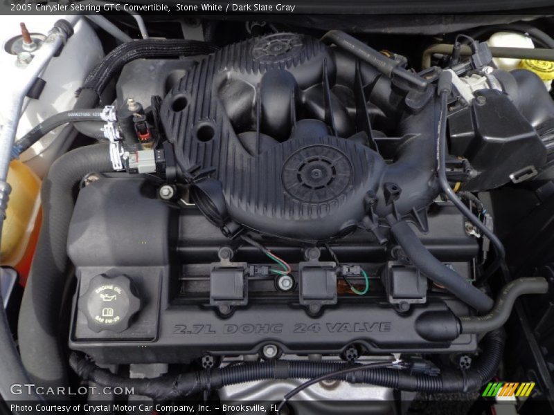 Stone White / Dark Slate Gray 2005 Chrysler Sebring GTC Convertible