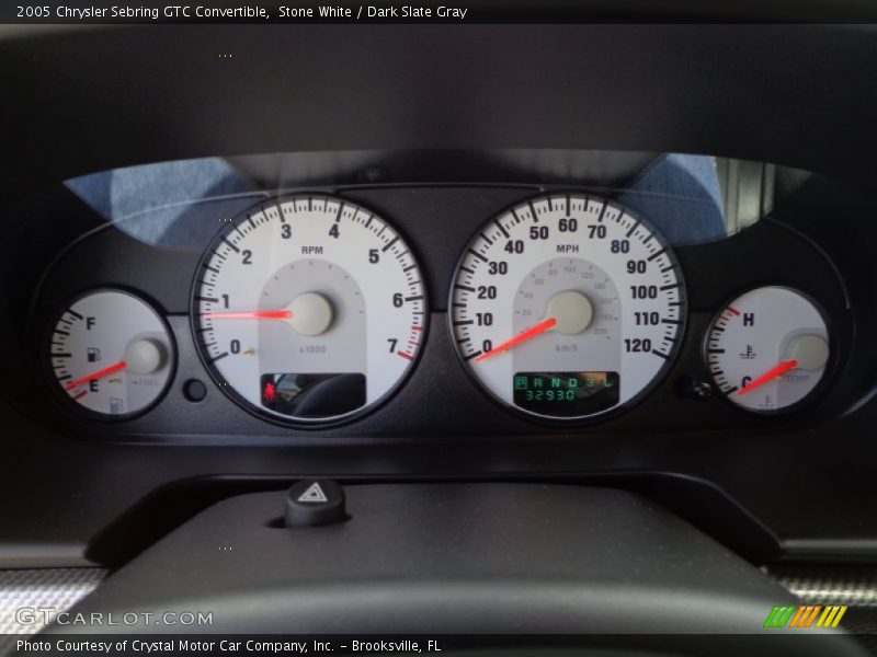 Stone White / Dark Slate Gray 2005 Chrysler Sebring GTC Convertible