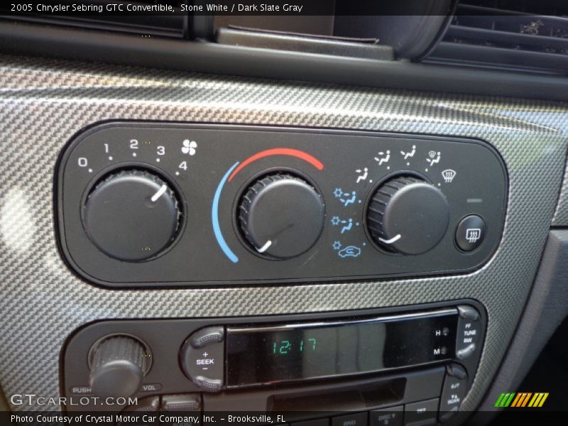 Stone White / Dark Slate Gray 2005 Chrysler Sebring GTC Convertible