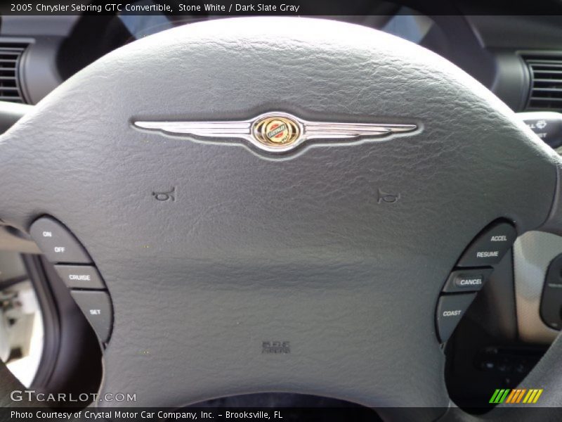 Stone White / Dark Slate Gray 2005 Chrysler Sebring GTC Convertible