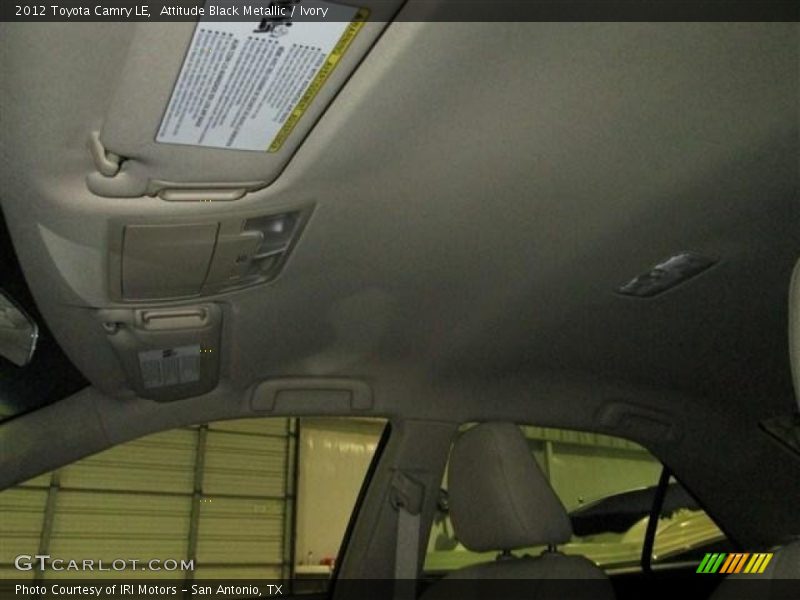 Attitude Black Metallic / Ivory 2012 Toyota Camry LE