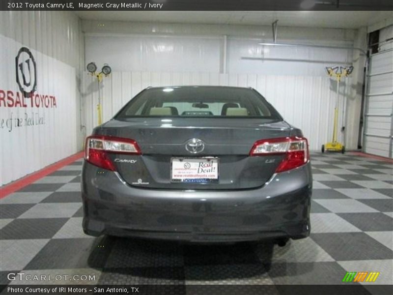 Magnetic Gray Metallic / Ivory 2012 Toyota Camry LE