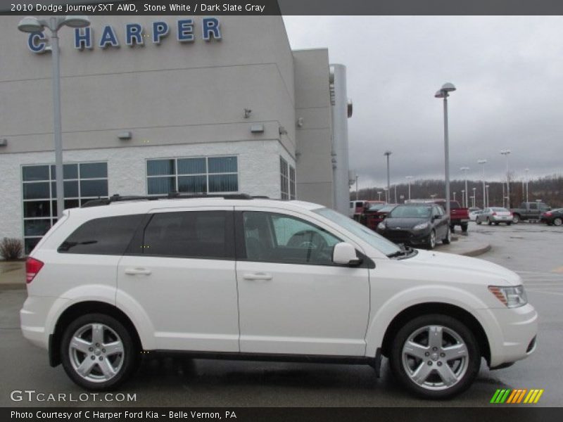 Stone White / Dark Slate Gray 2010 Dodge Journey SXT AWD
