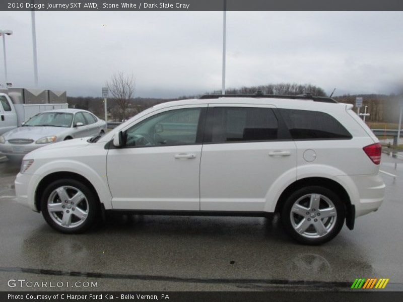 Stone White / Dark Slate Gray 2010 Dodge Journey SXT AWD