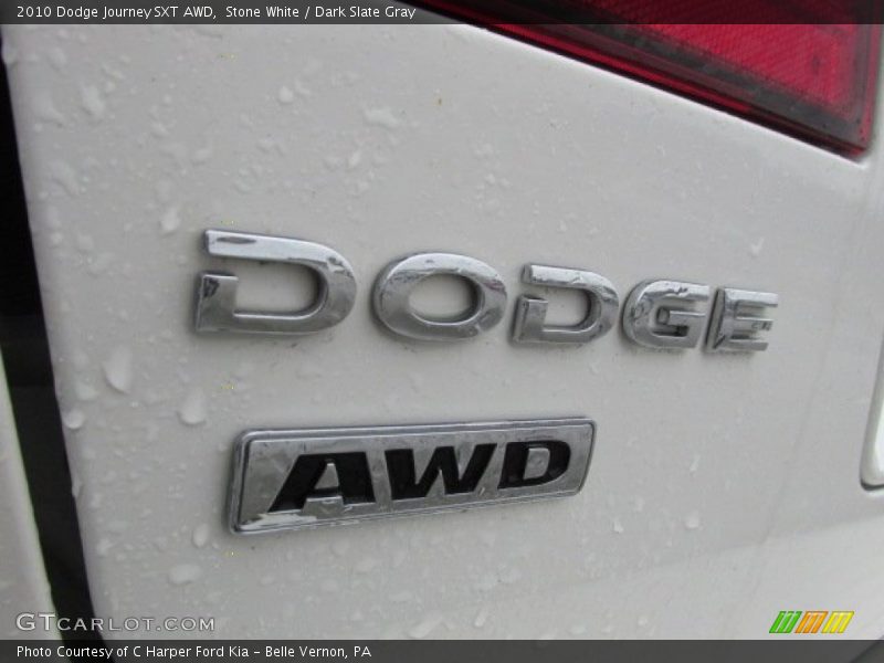 Stone White / Dark Slate Gray 2010 Dodge Journey SXT AWD