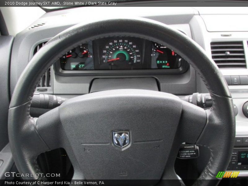 Stone White / Dark Slate Gray 2010 Dodge Journey SXT AWD