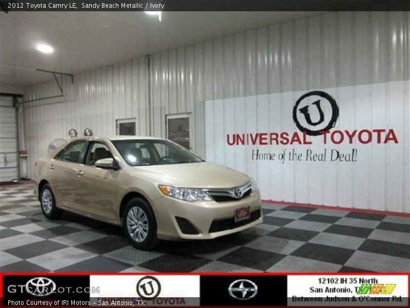 Sandy Beach Metallic / Ivory 2012 Toyota Camry LE