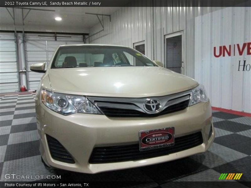 Sandy Beach Metallic / Ivory 2012 Toyota Camry LE