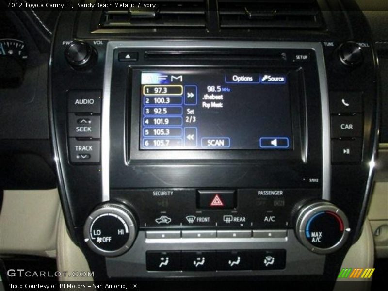 Sandy Beach Metallic / Ivory 2012 Toyota Camry LE