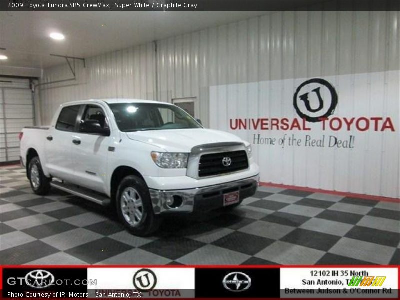 Super White / Graphite Gray 2009 Toyota Tundra SR5 CrewMax