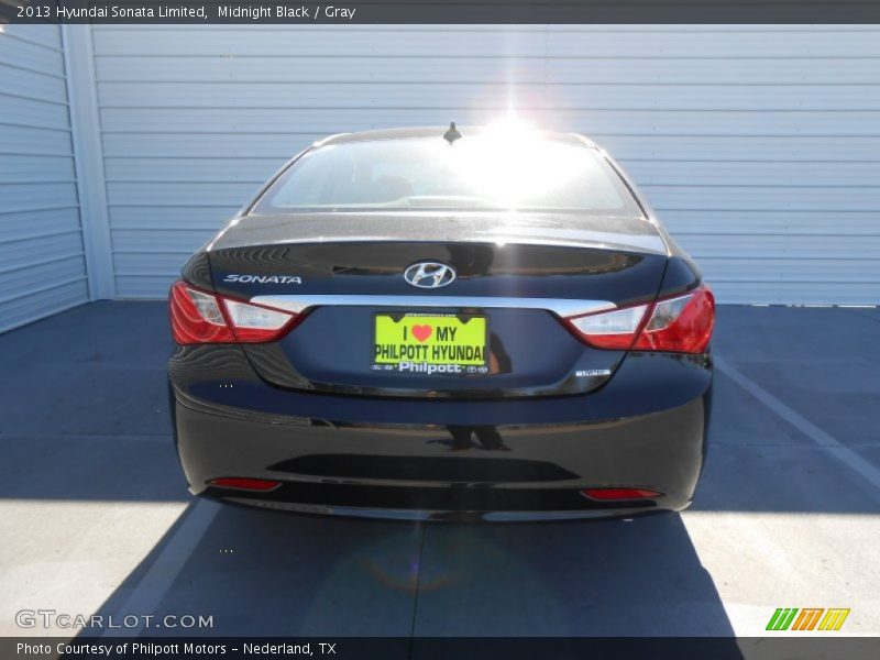 Midnight Black / Gray 2013 Hyundai Sonata Limited
