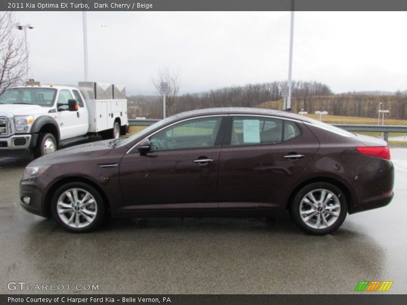 Dark Cherry / Beige 2011 Kia Optima EX Turbo