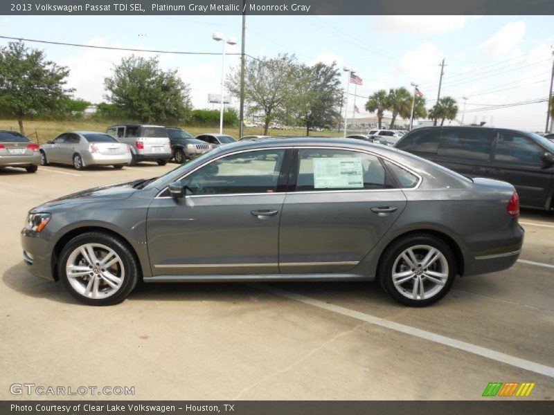 Platinum Gray Metallic / Moonrock Gray 2013 Volkswagen Passat TDI SEL