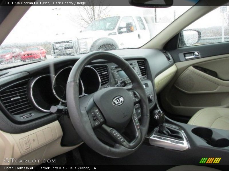 Dark Cherry / Beige 2011 Kia Optima EX Turbo