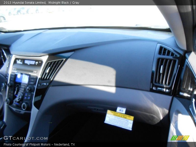 Midnight Black / Gray 2013 Hyundai Sonata Limited
