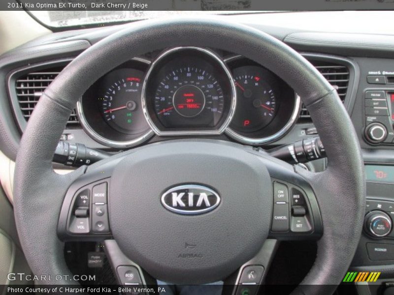 Dark Cherry / Beige 2011 Kia Optima EX Turbo