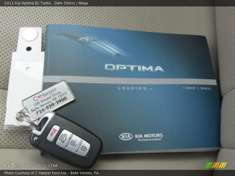 Dark Cherry / Beige 2011 Kia Optima EX Turbo