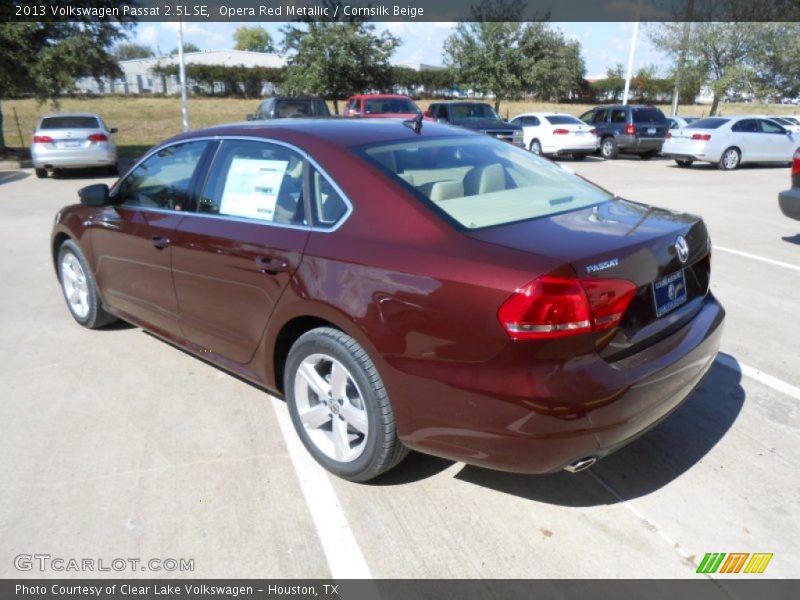 Opera Red Metallic / Cornsilk Beige 2013 Volkswagen Passat 2.5L SE