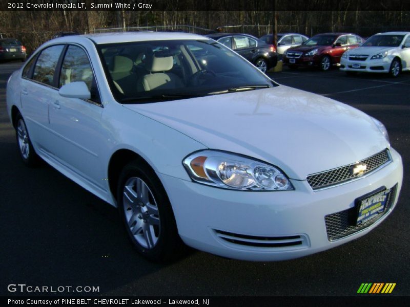 Summit White / Gray 2012 Chevrolet Impala LT