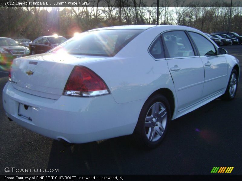 Summit White / Gray 2012 Chevrolet Impala LT