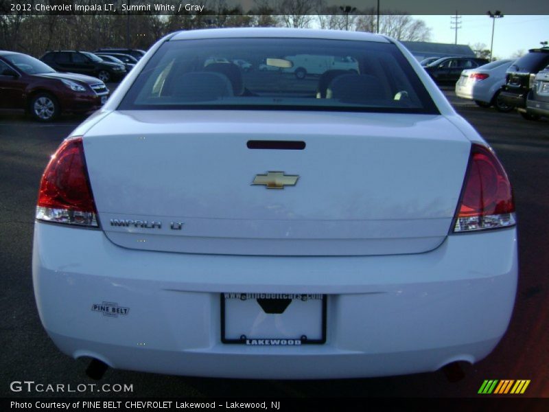 Summit White / Gray 2012 Chevrolet Impala LT