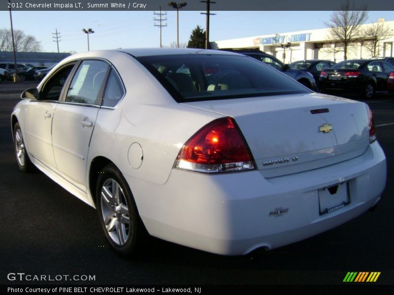 Summit White / Gray 2012 Chevrolet Impala LT