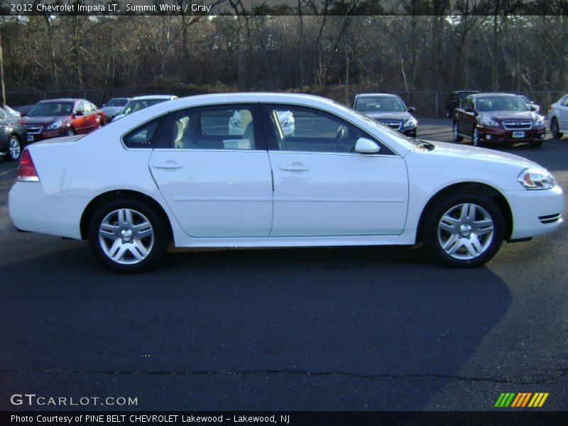 Summit White / Gray 2012 Chevrolet Impala LT