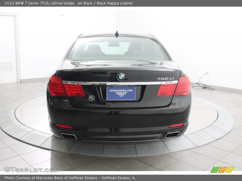 Jet Black / Black Nappa Leather 2010 BMW 7 Series 750Li xDrive Sedan