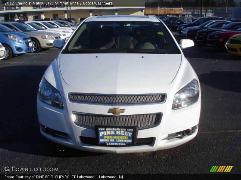 Summit White / Cocoa/Cashmere 2012 Chevrolet Malibu LTZ